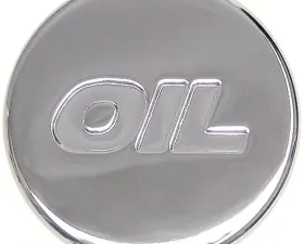 Trans-Dapt Performance PUSH-IN Style OIL CAP; 1-1/4 in. hole; Rubber with CHROME Top- PLAIN