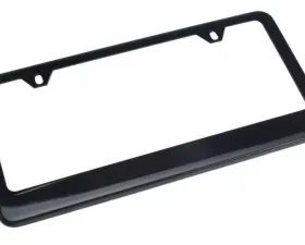 Trans-Dapt Performance EXECUTIVE License Plate Frame- Steel/BLACK Powder coated