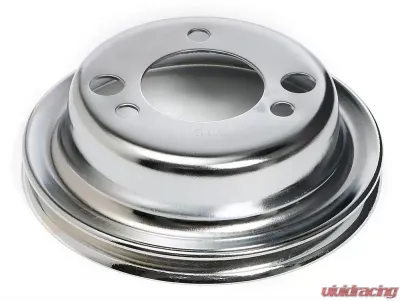 Trans-Dapt Performance CRANKSHAFT Pulley; 1 Groove; CHEVY SB Gen 1 & BB Gen IV; SHORT Water Pump-CHROME Chevrolet - 9817