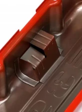 Trans-Dapt Performance CHEVY 396 LOGO TALL ORANGE POWDER COATED VALVE COVERS                                     - 9833 - Image 2