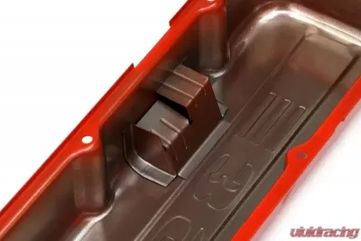 Trans-Dapt Performance CHEVY 396 LOGO TALL ORANGE POWDER COATED VALVE COVERS - 9833