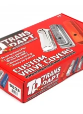 Trans-Dapt Performance CHEVY 396 LOGO TALL ORANGE POWDER COATED VALVE COVERS                                     - 9833 - Image 4