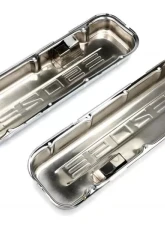 Trans-Dapt Performance 502 C.I.D. Logo Design Valve Covers; SHORT; 1965-2000 BB Chevy 502-CHROME                                     - 9848 - Image 3