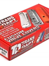 Trans-Dapt Performance CHEVY 350 LOGO TALL ORANGE POWDER COATED VALVE COVERS                                     - 9849 - Image 4