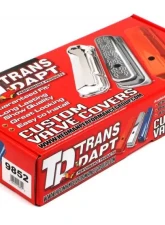 Trans-Dapt Performance CHEVY 350 LOGO SHORT ORANGE POWDER COATED VALVE COVERS                                     - 9852 - Image 4