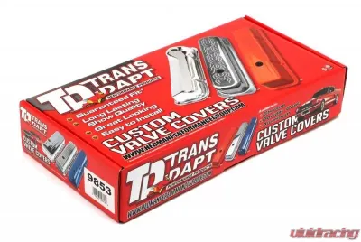 Trans-Dapt Performance 327 C.I.D. Logo Design Valve Covers; TALL; 1958-1986 SB Chevy 327-CHROME Chevrolet 5.3L V8 - 9853