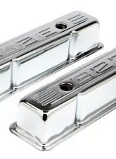 Trans-Dapt Performance 327 C.I.D. Logo Design Valve Covers; TALL; 1958-1986 SB Chevy 327-CHROME Chevrolet 5.3L V8                                     - 9853 - Image 4
