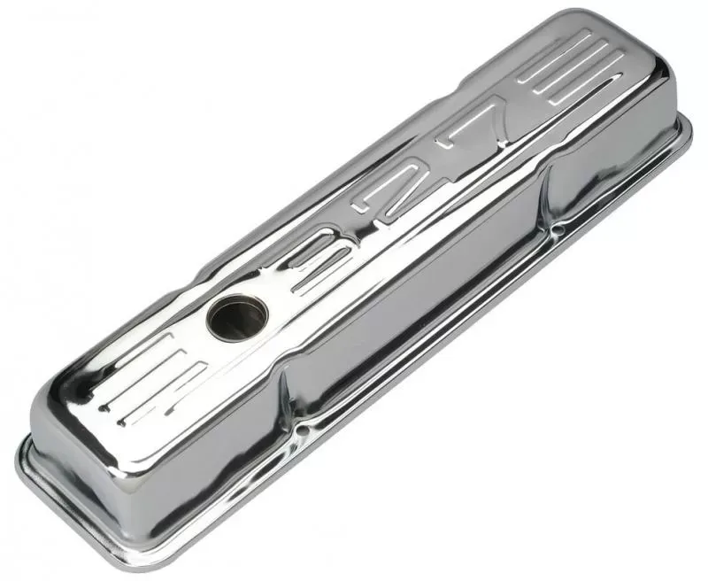 Trans-Dapt Performance 327 C.I.D. Logo Design Valve Covers; SHORT; 1958-1986 SB Chevy 327-CHROME Chevrolet 5.3L V8 - 9854
