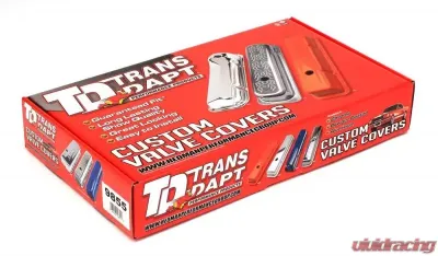 Trans-Dapt Performance CHEVY 396 LOGO TALL CHROME VALVE COVERS - 9855