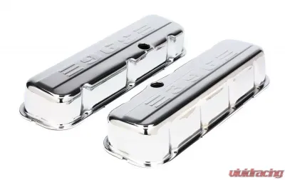 Trans-Dapt Performance CHEVY 396 LOGO TALL CHROME VALVE COVERS - 9855