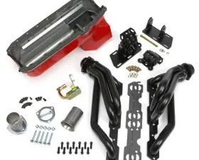 Trans-Dapt Performance Chevy V8 into 2WD S10 / S15 Engine Swap Kit; UNCOATED Headers- ANGLE PLUG Head Chevrolet Blazer 1987 5.0L V8