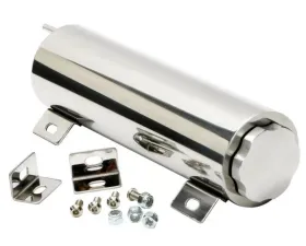Trans-Dapt Performance 3 in. x 10 in. Radiator Overflow Tank; 36 Oz.- Stainless Tank / Aluminum Cap