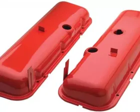 Trans-Dapt Performance O.E.-STYLE Valve Covers; Short; 1965-72 BB Chevy- CHEVY ORANGE Chevrolet