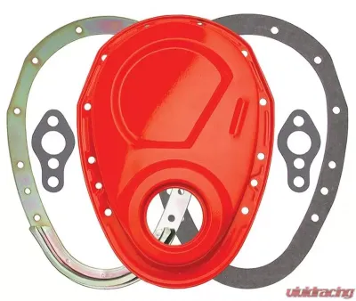 Trans-Dapt Performance CHEVY ORANGE 2-Piece Timing Chain Cover Set- SB Chevy V8 (not for LT1) Chevrolet - 9923