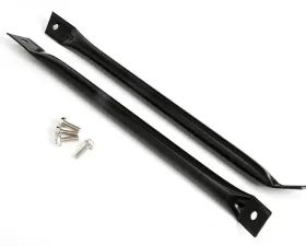 Trans-Dapt Performance Radiator support bars; 1967-69 Camaros and Firebirds (Pr)- BLACK