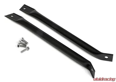 Trans-Dapt Performance Radiator Support Bars; 1970-81 Camaros Only (Pr)- BLACK - 9925