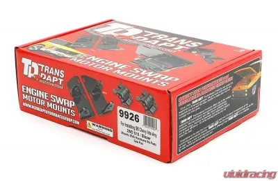 Trans-Dapt Performance CHEVY 283-350 into S10, S15 (2WD) - Motor Mount Plates Only - 9926