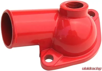 Trans-Dapt Performance Water Neck; SB and BB Chevy- Late Model (1/2 NPT port); O-Ring Seal-CHEVY ORANGE - 9930