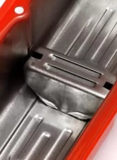 Trans-Dapt Performance CHEVY 327 LOGO TALL ORANGE POWDER COATED VALVE COVERS                                     - 9947 - Image 2