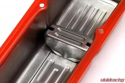 Trans-Dapt Performance CHEVY 327 LOGO TALL ORANGE POWDER COATED VALVE COVERS - 9947