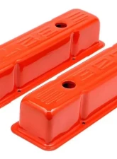 Trans-Dapt Performance CHEVY 327 LOGO TALL ORANGE POWDER COATED VALVE COVERS                                     - 9947 - Image 4