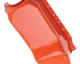 Trans-Dapt Performance 1986-00 Chevy 305-350 OEM-Style Oil Pan; CHEVY Orange (4 Qt) Chevrolet