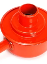 Trans-Dapt Performance PUSH-IN Breather Cap w/TUBE & Grommet; 2-3/4 in. Overall Diameter- CHEVY ORANGE                                     - 9949 - Image 2