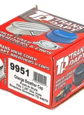 Trans-Dapt Performance PUSH-IN Breather Cap Only (no Grommet); 2-3/4 in. Overall Diameter- CHEVY ORANGE                                     - 9951 - Image 3