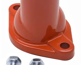 Trans-Dapt Performance Water Neck; SB and BB Chevy; (O-Ring Seal); Straight-up design- CHEVY ORANGE