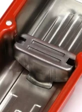 Trans-Dapt Performance CHEVY 327 LOGO SHORT ORANGE POWDER COATED VALVE COVERS                                     - 9956 - Image 2