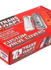 Trans-Dapt Performance CHEVY 454 LOGO SHORT ORANGE POWDER COATED VALVE COVERS                                     - 9959 - Image 4