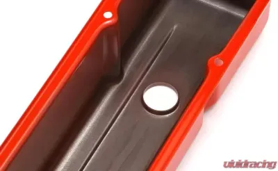 Trans-Dapt Performance CHEVY 283-400 TALL ORANGE POWDER COATED VALVE COVERS - 9963