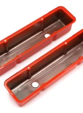 Trans-Dapt Performance CHEVY 283-400 TALL ORANGE POWDER COATED VALVE COVERS                                     - 9963 - Image 3