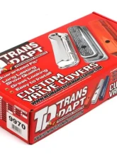 Trans-Dapt Performance CHEVY 283-400 SHORT ORANGE POWDER COATED VALVE COVERS- NO BAFFLES                                     - 9970 - Image 4