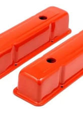 Trans-Dapt Performance CHEVY 283-400 TALL ORANGE POWDER COATED BAFFLED VALVE COVERS                                     - 9971 - Image 4
