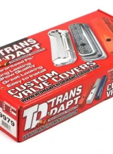 Trans-Dapt Performance CHEVY 283-400 SHORT ORANGE POWDER COATED VALVE COVERS- BAFFLED                                     - 9979 - Image 4