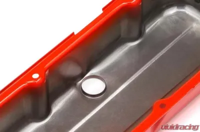 Trans-Dapt Performance CHEVY 396-502 TALL ORANGE POWDER COATED VALVE COVERS - 9991