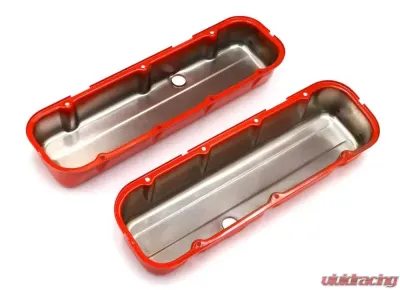 Trans-Dapt Performance CHEVY 396-502 TALL ORANGE POWDER COATED VALVE COVERS - 9991