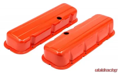Trans-Dapt Performance CHEVY 396-502 TALL ORANGE POWDER COATED VALVE COVERS - 9991