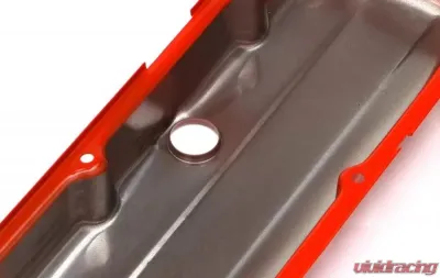 Trans-Dapt Performance CHEVY 396-502 SHORT ORANGE POWDER COATED VALVE COVERS - 9993