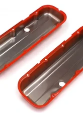 Trans-Dapt Performance CHEVY 396-502 SHORT ORANGE POWDER COATED VALVE COVERS                                     - 9993 - Image 3