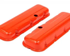 Trans-Dapt Performance CHEVY 396-502 SHORT ORANGE POWDER COATED VALVE COVERS