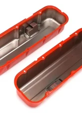 Trans-Dapt Performance CHEVY 396-502 TALL ORANGE POWDER COATED BAFFLED VALVE COVERS                                     - 9997 - Image 3