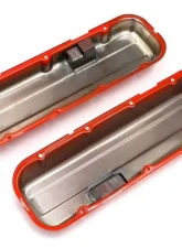 Trans-Dapt Performance CHEVY 396-502 SHORT ORANGE POWDER COATED BAFFLED VALVE COVERS                                     - 9998 - Image 3