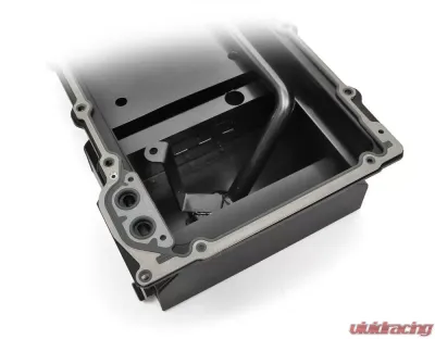 Trans-Dapt Performance LS Swap Oil Pan/Filter Reocation Kit; Double Filter; Horizontal Port; Black Pan - 182