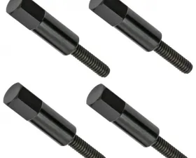 Trans-Dapt Performance 1-3/8 IN. TALL, STEEL HEX-STYLE VALVE COVER STUDS; 1/4-20 THREAD-BLACK FINISH