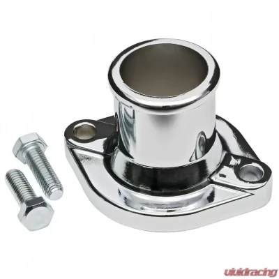 Trans-Dapt Performance FORD 351C STEEL WATER NECK; STRAIGHT-UP NECK DESIGN- CHROME FINISH - 7453