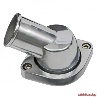 Trans-Dapt Performance CHEVY LS ALUMINUM WATER NECK; 45 DEGREE SWIVEL NECK DESIGN- POLISHED - 7454