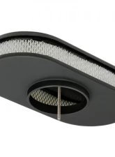 Trans-Dapt Performance 8-3/8 X 15 IN. OVAL ALUMINUM AIR CLEANER SET; PLAIN- BLACK FINISH                                     - 7463 - Image 2