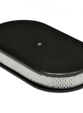 Trans-Dapt Performance 8-3/8 X 15 IN. OVAL ALUMINUM AIR CLEANER SET; PLAIN- BLACK FINISH                                     - 7463 - Image 4
